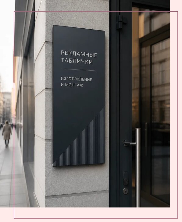 Рекламные таблички в Махачкале по цене от 4660 р. | Аванза-Мхч