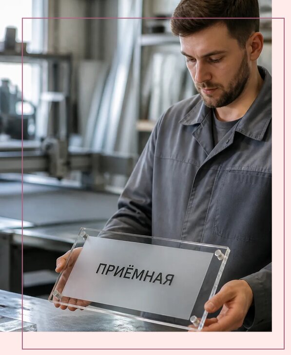 Таблички из оргстекла на заказ в Махачкале от 4038 р. | Аванза-Мхч